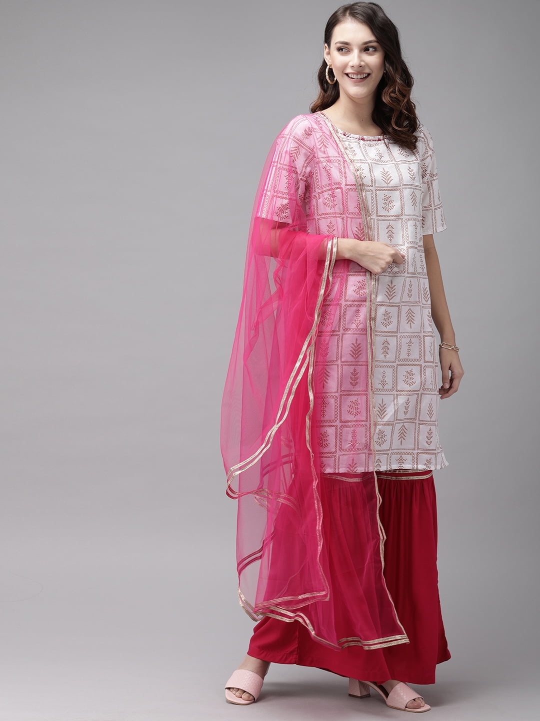 Women Beige Salwar Suit - Buy Women Beige Salwar Suit online in India